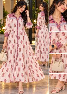 Bohemian Floral Tiered Midi Dress