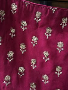 Embroidered Peplum Blouse