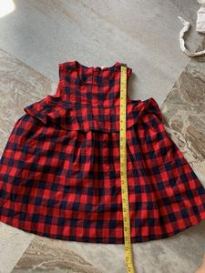 Cute Red & Blue Plaid Dress