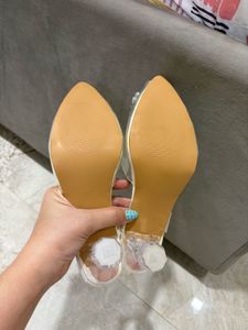 NEW Sparkling Crystal Embellished White Sandals