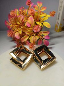 Geometric Square Drop Earrings