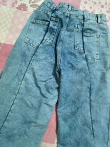 denim Wide Leg Jeans
