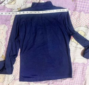 New Women's Pleated Mock Neck Knit Top