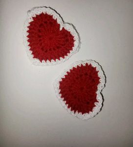 Crochet Heart Bookmark (set of 2)