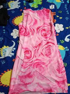 Vintage Rose Print Dress