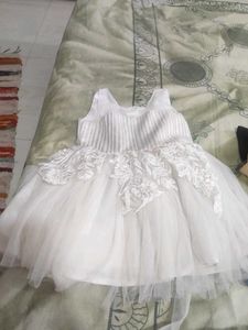 White Lace Flower Girl Dress