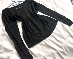 Original Spirit Sparkly Black Knit Sweater