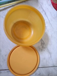 Vintage Tupperware Lid - Orange
