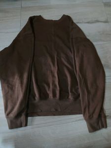 H&amp;M Brown Oversized Sweatshirt