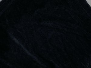 Black Velvet Mini Skirt with Slit