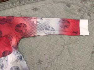 Stylish Red &amp; White Printed Shirt