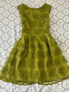 Chic Lace Overlay Mini Dress