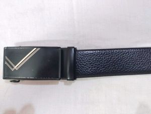 New Stylish Black Leather Belt