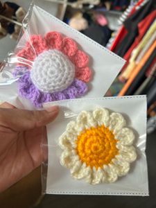Handmade Crochet hair tie set
