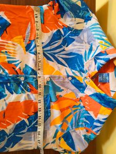 Men's Tropical Print Short Sleeve Shirt