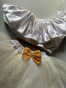 Girls Skirt and one shoulder top Set