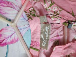 pure cotton Pretty Pink Printed Kurta