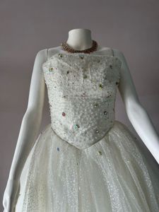 Elegant White Bridal ball gown