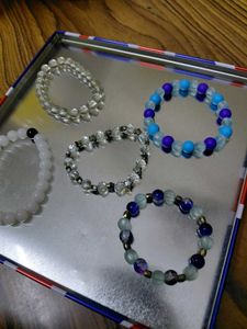 Set of 5 Beaded Bracelets