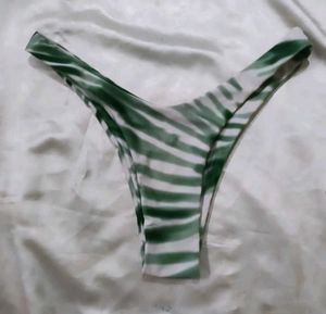 Stylish Green Zebra Print Bikini panty