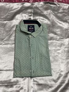 Men's Green Printed Casual Shirt