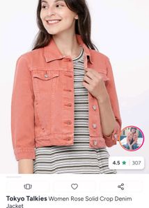 Orange Denim Jacket
