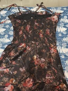 2in1 dress Floral Corset