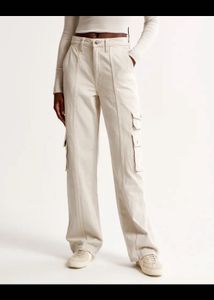 Cream Cargo Pants