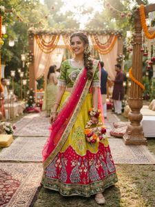 Vibrant Peacock Lehenga Choli Set