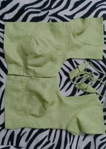 Elegant pistachio Green Blouse