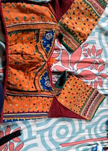 Navratri Choli Blouse Gamathi Style Handworked
