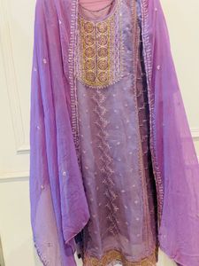 Elegant Purple Kurta Set