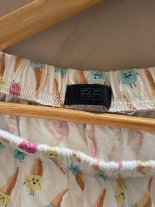 Cute Ice Cream Print Pajama Shorts