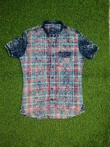 Men's Stylish Plaid Short Sleeve Shirt