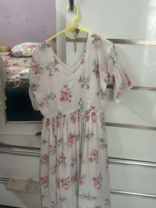 Chic Floral Print Midi Dress