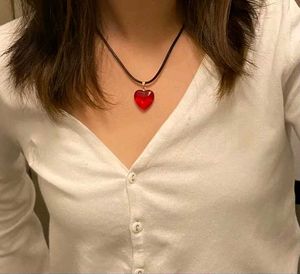 Red Heart Pendant Necklace