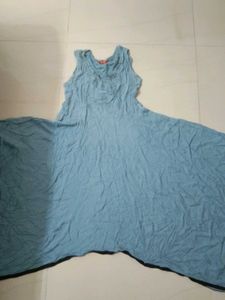 Span Blue Relaxed Fit kurta