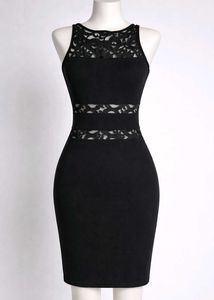 Chic Black Cut-Out Mini Dress
