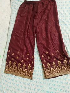 Anarkali Kurta With Plazo And Dupatta