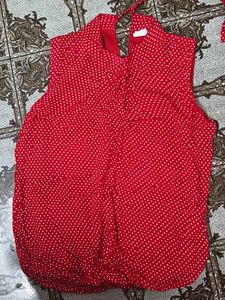 Chic Red Polka Dot Dress
