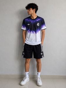 Real Madrid Purple Football Jersey Set | T-Shirt +