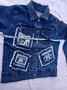 Stylish Denim Jacket with Patches