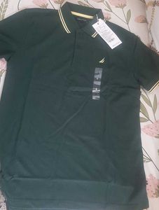 NEW WITH TAG Nautica Men's Green Polo T-Shirt