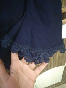 stylish navy blue top  design....