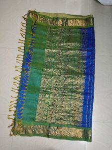 Blue Pure Kanchi Pattu Saree 💙💚