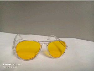 Yellow Aviator Sunglasses
