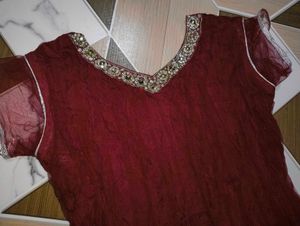 Maroon 🤎🤎 Frock Suit .....