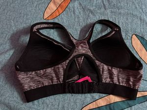 Gray Sports Bra