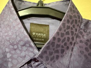 Men's Purple  Turtle Shirt