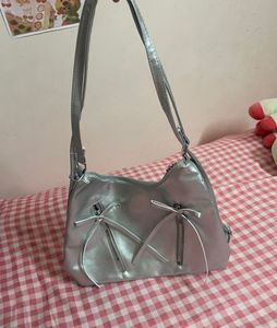 Chic Silver Shoulder Bag